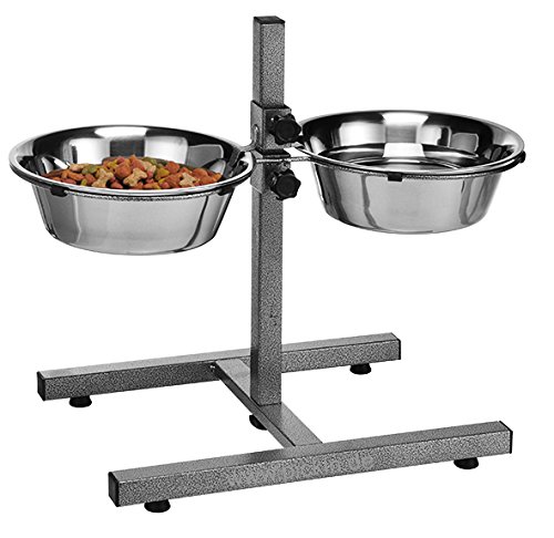 3-Piece-Set-Dog-Bowl-Set-Adjustable-Height-Feeding-Bowl-Water-Bowl-Bar