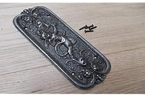 S & S INTERNATIONAL Cherub Finger Plate Antique Iron (Antique Iron)