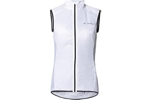 VAUDE Women's Matera Air Vest - Atmungsaktive Damen-Windweste aus recycelten Materialien für das Radfahren mit Rückentasche