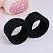NALATI Fashion Hair Styling Disk Hair Donut Former Foam French Twist Magic DIY Tool Bun Maker(Black)