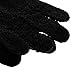 1 Pair Shower Exfoliating Wash Skin Spa Bath Gloves Massage Clean Hygiene Gloves - Black