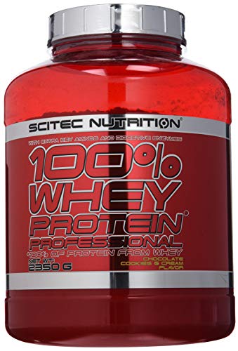 Scitec Nutrition 100% Whey Protein Professional Suplemento Nutricional de Proteinas con Sabor de Chocolate Cookies & Cream, 2350 g
