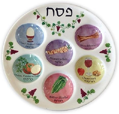 Disposable Plastic Seder Plate for Passover (Pack of 1)