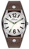 S.Oliver Damenuhr Analog Quarz mit Lederarmband – SO-2937-LQ