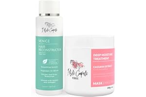 I Belli Capelli Venice Smoothing Keratin Kit, Keratin Hair Treatment Straightening Set-Brasilianisches Glättungssystem & Haarmaske für seidenweiches Haar (250g)- Komplette Keratinbehandlung (2er Pack)