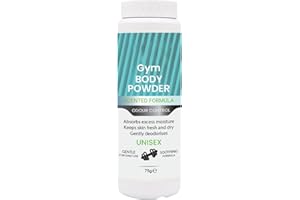 SDMAX Gym Body Powder, Moisture Absorption, Anti-Chafing Protection, Cooling and Soothing Effect, Lightweight and Non-Greasy, Compact, Pleasant Fragrance (75gram) (1PCS)