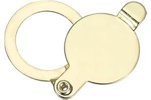 PATIKIL 16mm Cubierta de Mirilla, Privacidad Puerta Visor Mirilla Protector Autoadhesiva de Cobre Herramiento de Seguridad para Casa Apartamento Hotel Entrada, Dorado
