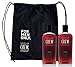 Produktbild American Crew Set - 3-in-1 Tea Tree Shampoo, Conditioner & Body Wash 2x 450ml + 1x Gymsack / Turnbeutel / Sporttasche