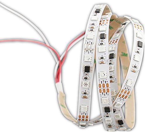 GreenICE LED 150LED WS2811 LED Strip Lights 5050SMD RGB Addressable Non-Waterproof for Christmas Indoor (White PCB)