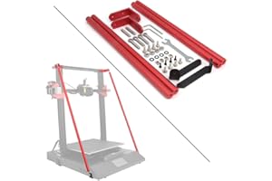 Zeberoxyz Red Supporting Rod Set only for CR-10S Pro/CR-10S Pro V2 3D Printer, DIY Upgrade 3D Printer Supply Parts for Creality 3D Printer CR-10S Pro/CR-10S Pro V2 (616MM)