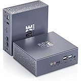 Mini PC W-11 Pro, Ιntel Alder Lake Ν95 di 12a Generazione (fino a 3,4 GHz) 8GB DDR4 256GB M.2 SSD,Mini Computer Desktop Doppi