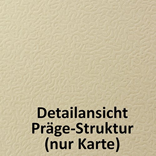 Textur / Struktur Karten Set inklusive Briefumschläge | 20er-Set | Blanko Einladungskarten in cremefarben | bedruckbare Post-Karten in DIN größer B6 | Faltkarten / Klappkarten | GUSTAV NEUSER C-Line - 2