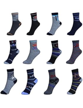 12/24/36 Paar Kinder Jungen Mädchen Socken Kindersocken Sneaker Gr. 27-39 Wintersocken 4-12 Jahre super angenehme...