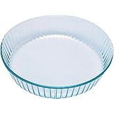Pyrex Bake & Enjoy Glass Fluted flan dish high resistance 26 cm