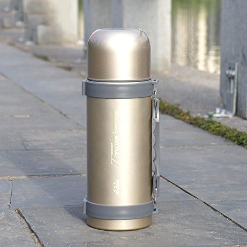 European simple vacuum flask, Stainless steel Vacuum Car Outdoor [portable] Travel vacuum flask Hot water bottle-B 26.5x8cm(10x3inch)
