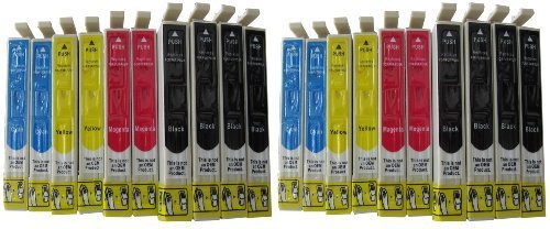 20 Druckerpatronen für Epson T1811 T1812 T1813 T1814 für Epson Expression Home XP 30 102 202 205 215 302 305 312 315 402 405 405WH 412 415 XL Version 8x schwarz T1811 XL , 4x cyan T1812 XL, 4x magenta T1813 XL, 4x gelb T1814 XL kompatibel