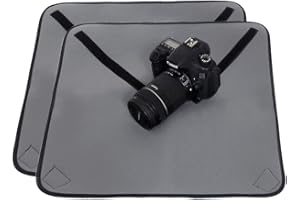 kilofly (Pack of 2 Neoprene Adjustable Protective DSLR Camera Wrap Around Pouch Cover Cloth, 20 Inch Large Square