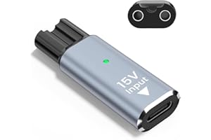 Newding 15V HQ8505 Adattatore Caricatore Compatibile con Rasoio Philips Series 9000 7000 5000, MG7720 S9987 BT5515 OneBlade QP6651, Sostituzione per Alimentatore USB C (Senza Cavo)