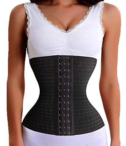 Preisvergleich Produktbild Bafully Women Waist Trainer Korsett Sport Taille Cincher Body Shaper Taillenmieder (X-Small, Schwarz)