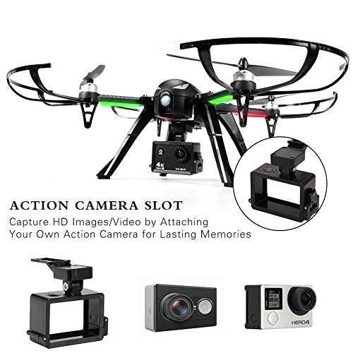 Hihoddy Brushless Drone, MJX Bugs 3 Quadcopter, Powerful Brushless Motors - 300Meters Control Distance - 15 Minutes Flying Time - Support Gopro HD Camera