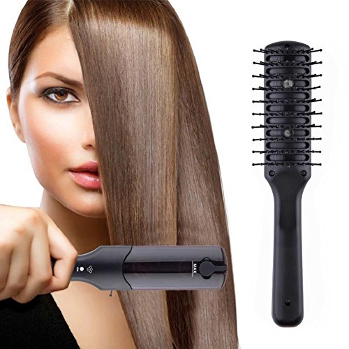 Feuchtigkeits Ionen Haarbürste, MagicLux Tech Antistatische Glättungsbürste, Ultraschall Doppel Anion Glättbürste, Perfekt für Haarpflege Kopfhautpflege, Haar Detangling Entwirren Bürste, Glänzend Schmierwirkung - 7