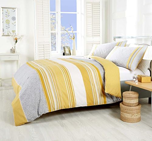 Havana 1 x Duvet Cover, Polyester-Cotton, Ochre, King