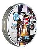 discos de corte para amoladora 115 mm Fabricado en Alemania: máxima calidad para profesionales y bricolaje. Un 30% más de tiempo de vida y hasta un 60% menos de chispas.