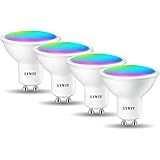 LVWIT Lampadina LED GU10 da Incasso Smart Wifi,5W Equivalenti a 32W, 350Lm,Compatibile con Alexa,Echo and Google Assistant,RG