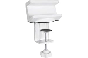 Soporte de Escritorio para una regleta Maclean Brackets MC-808 Blanco, Organizador de Cables