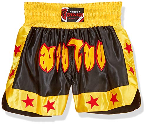 Pantalones cortos Farabi Sports para MMA, boxeo, muay thai, lucha, entrenamiento, gimnasio, kick boxing, color negro, rojo y azul, para hombre, para artes marciales