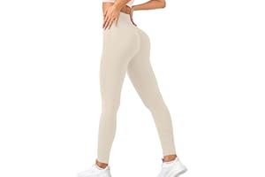 Neteson Legging de Sport Femme Push Up Opaque Taille Haute Pantalon de Yoga sans Couture Leggings Anti-Cellulite Pilates Fitness Jogging