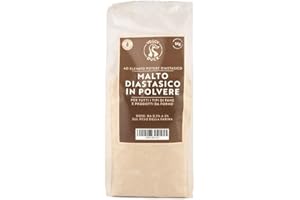 Veggy Duck - Farine de Malt Diastatique (1Kg) | Farine de Malt d'Orge à Haut Pouvoir Diastatique | Idéal pour la Fabrication du Pain | Made in Italy