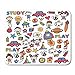 Produktbild AOCCK Gaming Mauspads, Gaming Mouse Pad Kindergarten Nursery Preschool School Education Children Doodle Pattern Kids Play 11.8"x 9.8" Decor Office Nonslip Rubber Backing Mousepad Mouse Mat