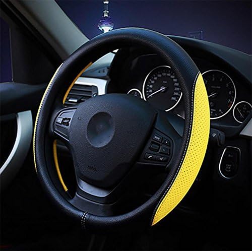 YAYUE Car Steering Wheel Cover, Ladies Cute Fashion Non-Slip Steering Wheel Cover , yellow