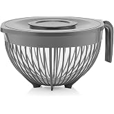 Eskabia Multi-Purpose Cover Mixer Container Mixing Container 3 Liter Anthracite