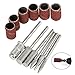 TRIXES Rotary Nail File Manicure Tool Bit Kit 6 Piece Sanding Polishing Engraving Drilling Set
