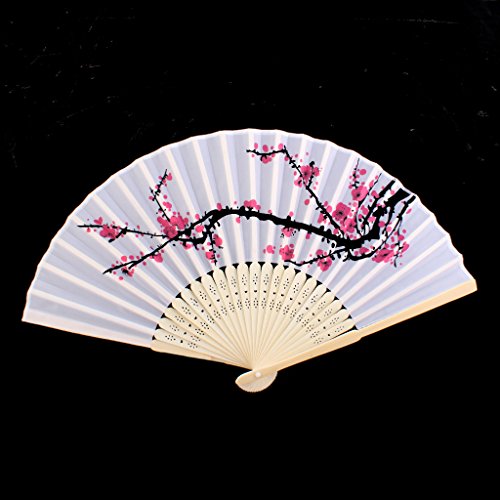 Blossom Fächer japanischen Faltbare Handfächer Klappfächer Hochzeit Dekor - 5