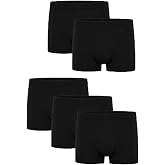 Erkek Siyah 5&rsquo;Li Klasik Bambu Boxer - 25103