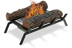 Wikao Chenet - Noir, cheminée éthanol (poele Bio, a Poser au Sol,Mobile,Nomade)