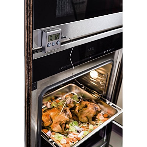 Xavax 2in1 Digitales Bratenthermometer mit Küchenuhr, abnehmbarer Temperaturfühler, Grillthermometer Ofenthermometer Fleischthermometer - 2