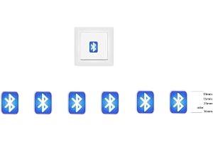 Generisch 6 Pieces Bluetooth Symbol Stickers, Switch Stickers (R77/6/1)w (10mm)
