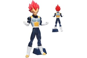 FYDZBSL Super Veggeta, 17 cm Veggeta Action Figure Star, Vegeta Figure, Super Veggeta Giocattoli Modello Anime Personaggio Statue per Desktop Decorazione Bambini Regali