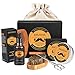 Produktbild Bartpflege Set, Aiemok Bartpflege set für Männer 6-Teilig Rein Natürliche Bartwachs, Organic Bartöl, Bartbürste, Bartkämme, Edelstahl Bart Schere mit Reisetasche Für Bartwachstum und Bartbefeuchtung