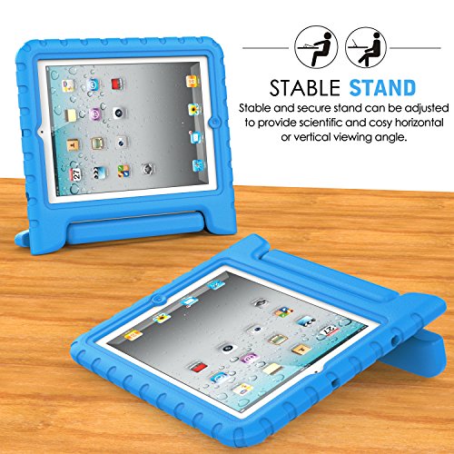 MoKo Hülle für iPad 2 / 3 / 4 – Superleicht EVA Kids Shock Proof Cover Stoßfest Kindgerechte Schutzhülle für Apple iPad 2 / 3 / 4 9.7 Zoll Tablet-PC, Blau - 4