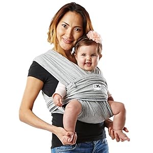 Baby K'Tan Original Baby Carrier, Heather Grey, Medium (5939359503793)