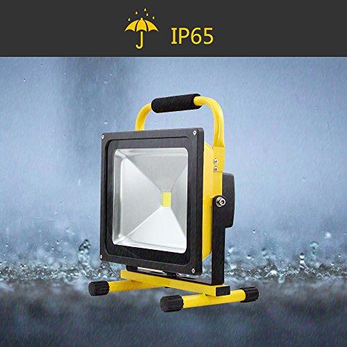 VINGO®LED Scheinwerfer 30w Baustrahler 2400 Lumen AKKU Fluter 4800MA Arbeitslampe Baulicht IP65 Handlampe - 9