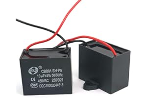 DollaTek 2 szt. CBB61 10uF 450V AC 50/60Hz Wentylator silnika prądu kondensatora