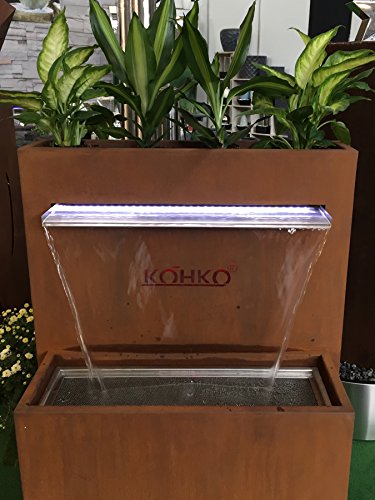 Köhko Wasserfall 60 CM aus Edelstahl matt Aquafall (15 – 150 CM) - 5