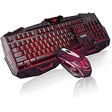 Marvo Scorpion Black Light KM 400 Gaming Keyboard and Mouse Combo (Black)
