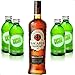 Produktbild Super Rum Anti-Kater Set - Bacardi Qakheart Rum 1L (35% Vol) + 4x SuperDrink Take It Easy 330ml